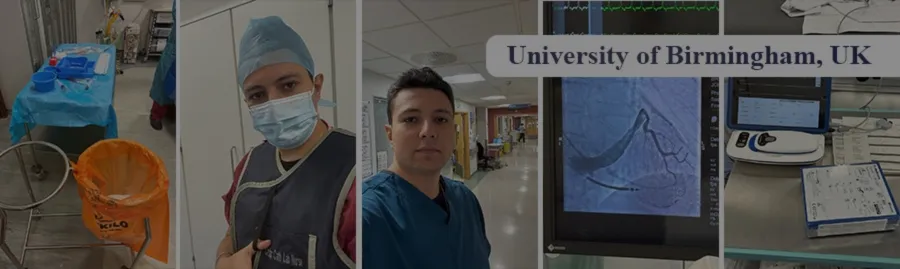 صور من فترة التدريب بمستشفيات جامعة برمنغهام في المملكة المتحدة